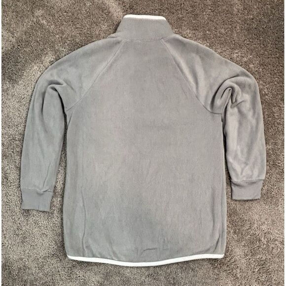 Crown & Ivy‎ Womens M Quilted Asymetrical 1/4 Button Fleece Pullover Sweatshirt - Picture 8 of 11
